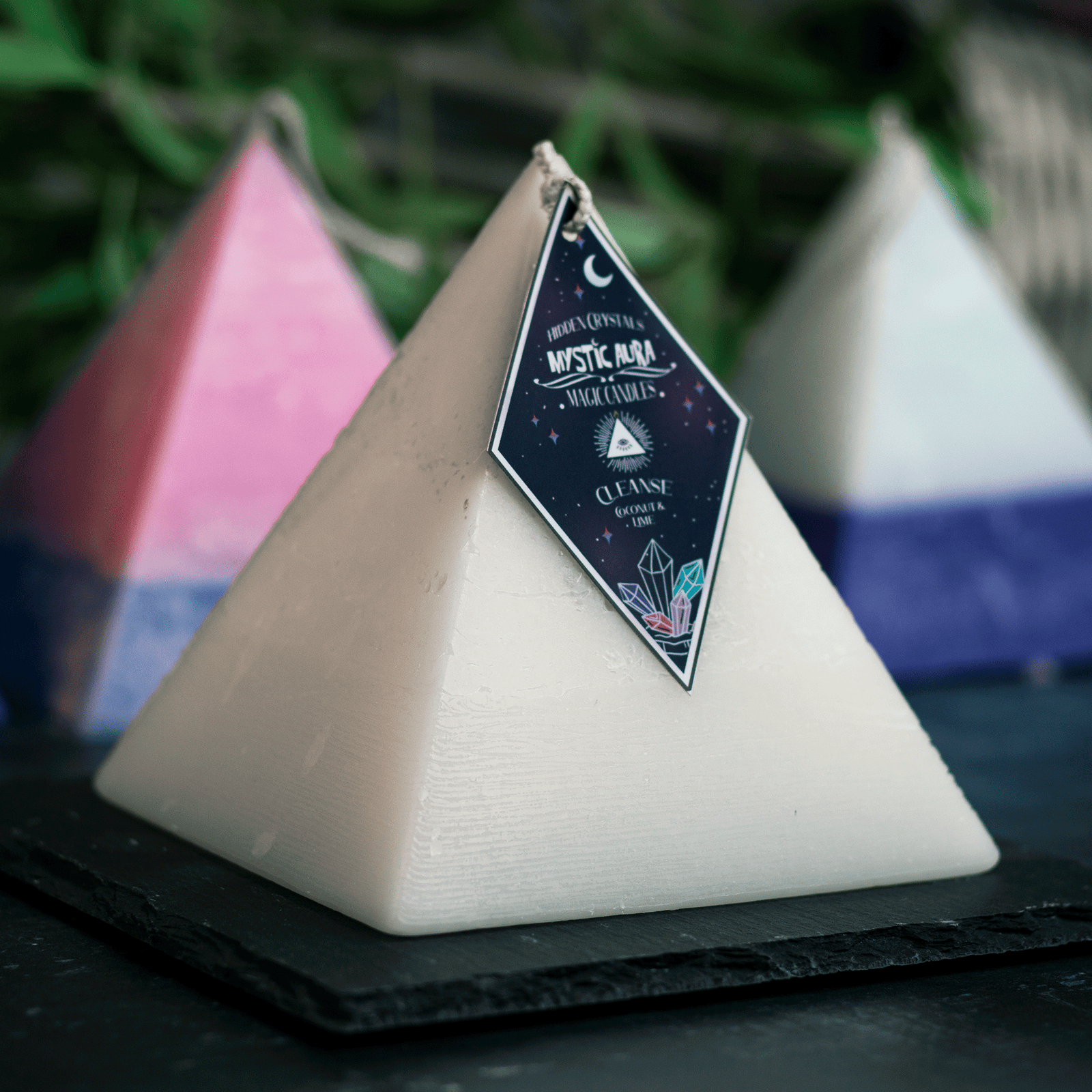 Cleanse Spell Pyramid Candle