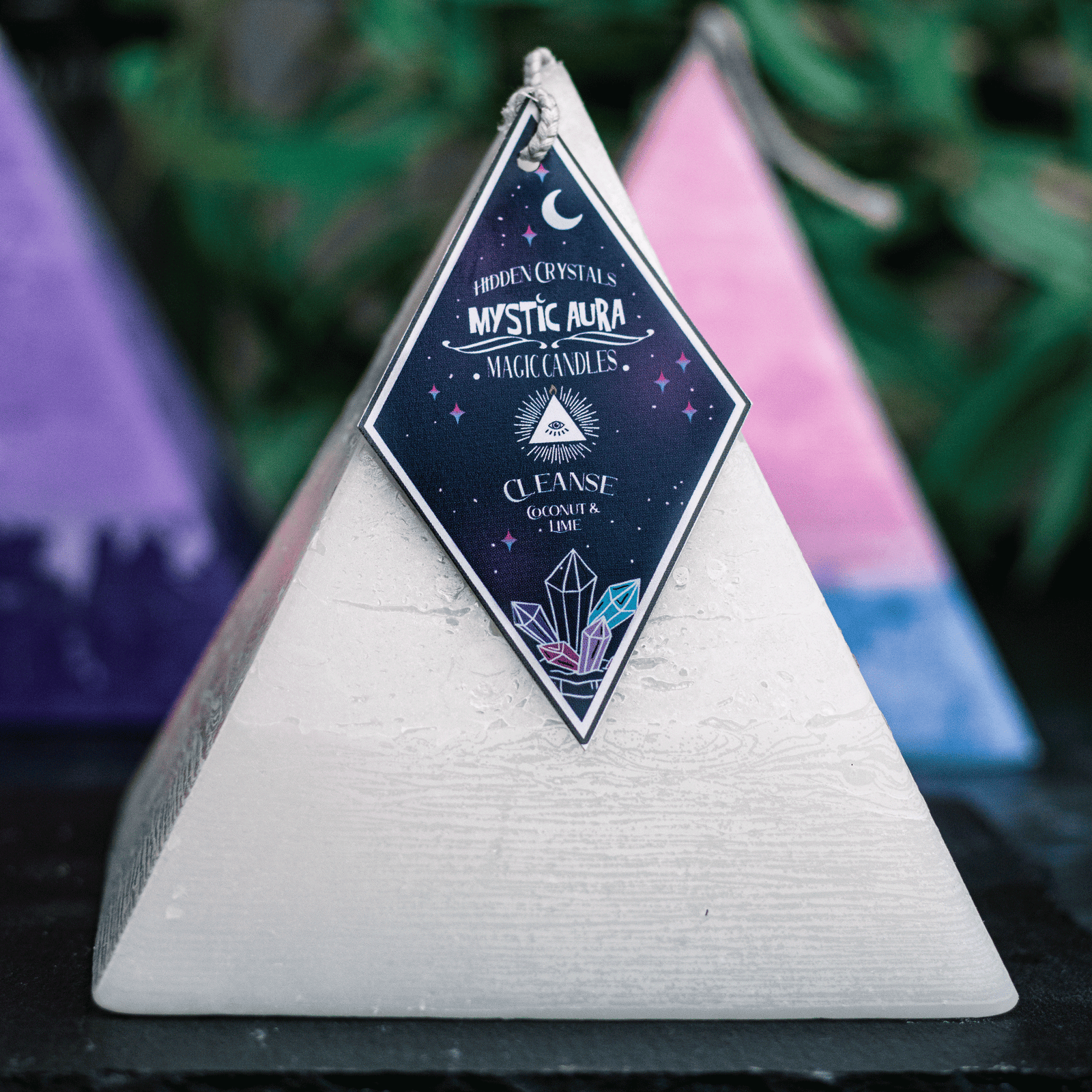 Cleanse Spell Pyramid Candle